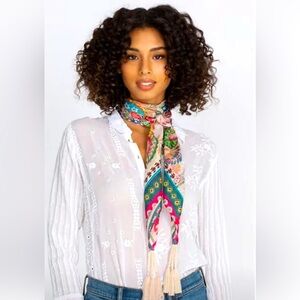 Johnny Was Lakshmi 100% Silk Scarf - NWT